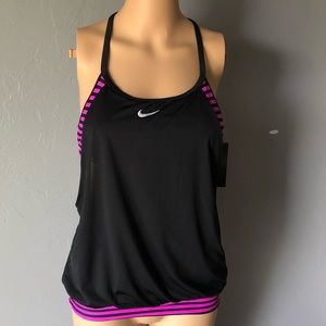 NWT Nike Swim Tankini Top 2 piece set Size M